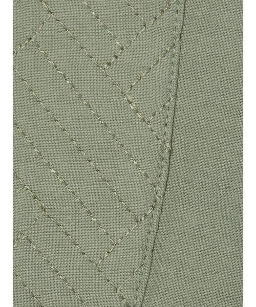 CRAFT STANDARD BOUTIQUE(クラフトスタンダードブティック)の「刺繍キルトシャツチュニック *(シャツ/ブラウス・レディース・オフホワイト/ライトカーキ/グレイッシュベージュ・FREE)」の9枚目の写真