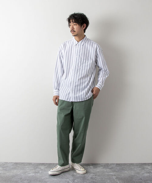 NOLLEY'S goodman(ノーリーズグッドマン)の「【WORK ABOUT/ワークアバウト】 ELEMENTARY SHIRT ビッグシルエットシャツ(シャツ/ブラウス・メンズ・ブラック/ネイビー/ホワイト系その他4/ブルー系その他3・MEDIUM/LARGE)」の6枚目の写真