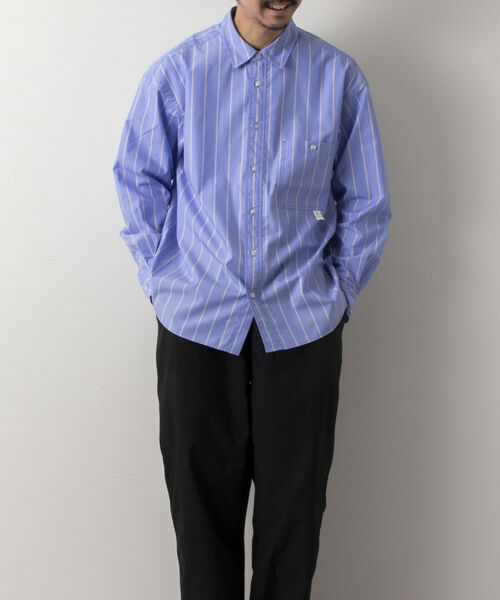 NOLLEY'S goodman(ノーリーズグッドマン)の「【WORK ABOUT/ワークアバウト】 ELEMENTARY SHIRT ビッグシルエットシャツ(シャツ/ブラウス・メンズ・ブラック/ネイビー/ホワイト系その他4/ブルー系その他3・MEDIUM/LARGE)」の11枚目の写真