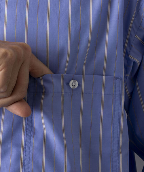 NOLLEY'S goodman(ノーリーズグッドマン)の「【WORK ABOUT/ワークアバウト】 ELEMENTARY SHIRT ビッグシルエットシャツ(シャツ/ブラウス・メンズ・ブラック/ネイビー/ホワイト系その他4/ブルー系その他3・MEDIUM/LARGE)」の16枚目の写真