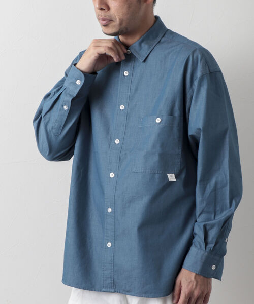 NOLLEY'S goodman(ノーリーズグッドマン)の「【WORK ABOUT/ワークアバウト】 ELEMENTARY SHIRT ビッグシルエットシャツ(シャツ/ブラウス・メンズ・ブラック/ネイビー/ホワイト系その他4/ブルー系その他3・MEDIUM/LARGE)」の21枚目の写真