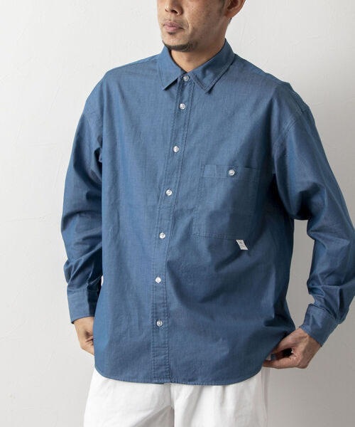 NOLLEY'S goodman(ノーリーズグッドマン)の「【WORK ABOUT/ワークアバウト】 ELEMENTARY SHIRT ビッグシルエットシャツ(シャツ/ブラウス・メンズ・ブラック/ネイビー/ホワイト系その他4/ブルー系その他3・MEDIUM/LARGE)」の22枚目の写真
