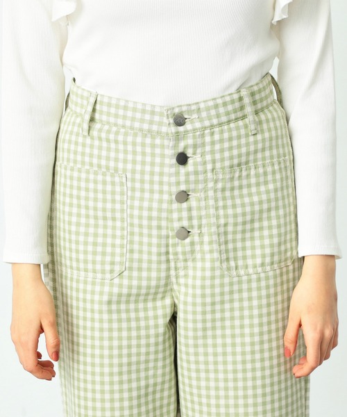 Lee(リー)の「Lee/リー マリンパッチ フレアパンツ(デニムパンツ・レディース・グリーン系その他/オレンジ系その他・SMALL/MEDIUM/X-SMALL)」の4枚目の写真