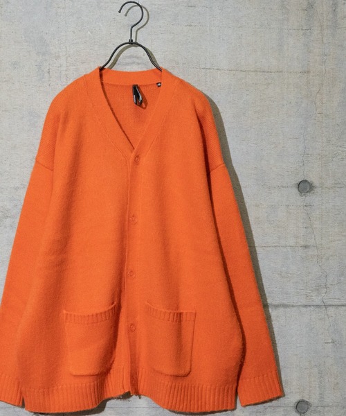 JOHN'S CLOSET（ジョンズクローゼット）の「【i】７Ｇアクリルシャギーカーディガン（カーディガン/ボレロ・メンズ・ライトブルー/レッド/オレンジ/グリーン/マスタード・MEDIUM/LARGE/X-LARGE）」の5枚目の写真