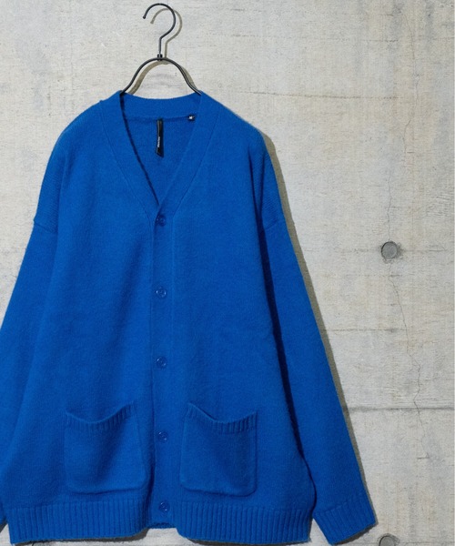 JOHN'S CLOSET（ジョンズクローゼット）の「【i】７Ｇアクリルシャギーカーディガン（カーディガン/ボレロ・メンズ・ライトブルー/レッド/オレンジ/グリーン/マスタード・MEDIUM/LARGE/X-LARGE）」の2枚目の写真