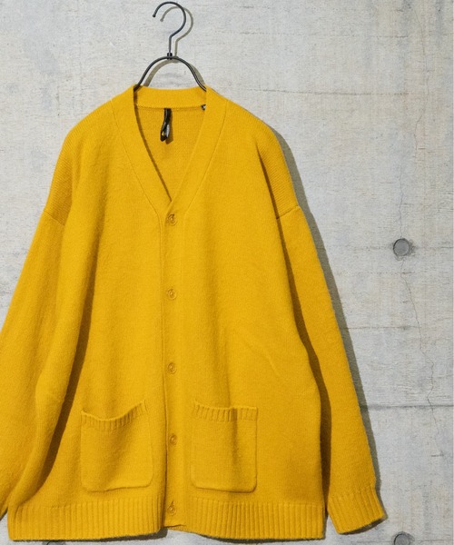 JOHN'S CLOSET（ジョンズクローゼット）の「【i】７Ｇアクリルシャギーカーディガン（カーディガン/ボレロ・メンズ・ライトブルー/レッド/オレンジ/グリーン/マスタード・MEDIUM/LARGE/X-LARGE）」の3枚目の写真