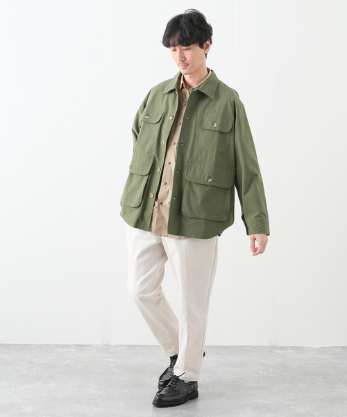B.C STOCK(ベーセーストック)の「ウィルスガイガー 別注 カバーオール(ブルゾン・メンズ・ブラック/カーキ・MEDIUM/LARGE)」の15枚目の写真