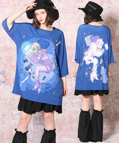 シティポップ 引きこもりと女の子ｔシャツ メガビッグ Tシャツ カットソー Ankorock アンコロック のファッション通販 Zozotown