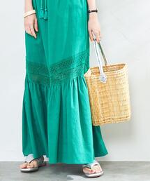 Fatima morocco | Market（マーケット）Fatima Morocco（ファティマモロッコ）巾着付きバスケット(かごバッグ)