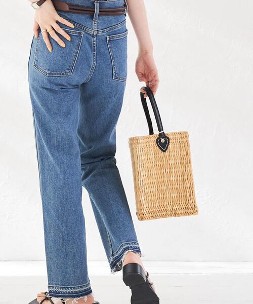 Fatima morocco（ファティマモロッコ）の「Market（マーケット）Fatima Morocco（ファティマモロッコ）巾着付きバスケット（かごバッグ・レディース・ブラック/シルバー・FREE）」の12枚目の写真