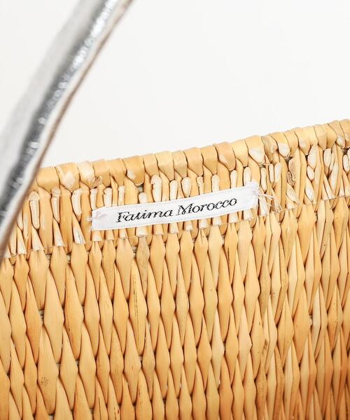 Fatima morocco（ファティマモロッコ）の「Market（マーケット）Fatima Morocco（ファティマモロッコ）巾着付きバスケット（かごバッグ・レディース・ブラック/シルバー・FREE）」の15枚目の写真