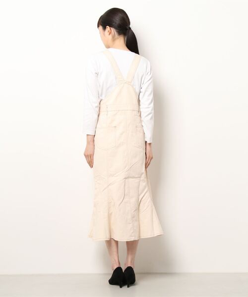 prose verse（プロズヴェール）の「マーメイドジャンパースカート（ワンピース・レディース・アイボリー/インディゴブルー・MEDIUM）」の4枚目の写真