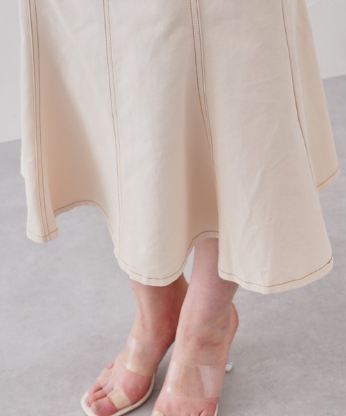 prose verse（プロズヴェール）の「マーメイドジャンパースカート（ワンピース・レディース・アイボリー/インディゴブルー・MEDIUM）」の12枚目の写真