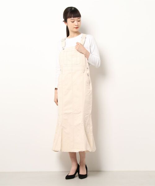 prose verse（プロズヴェール）の「マーメイドジャンパースカート（ワンピース・レディース・アイボリー/インディゴブルー・MEDIUM）」の15枚目の写真