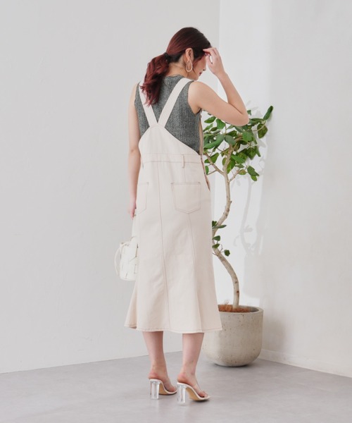 prose verse（プロズヴェール）の「マーメイドジャンパースカート（ワンピース・レディース・アイボリー/インディゴブルー・MEDIUM）」の6枚目の写真