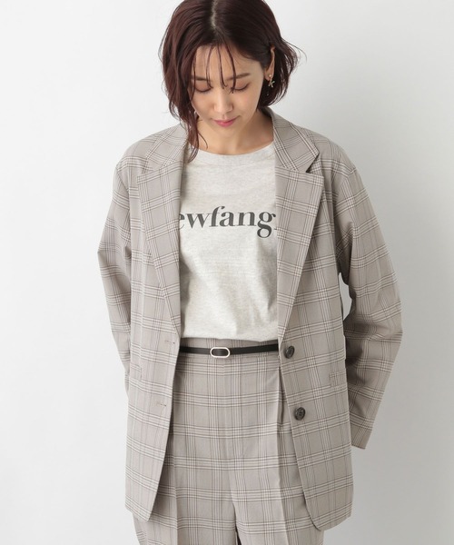 GLOBAL WORK（グローバルワーク）の「デイリーセットアップジャケット/262106（テーラードジャケット・レディース・ブラウン系その他/グリーン系その他3/その他/グレー系その他・LARGE/MEDIUM）」の8枚目の写真