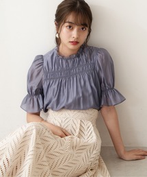 PROPORTION BODY DRESSING | シャーリングブラウス / 1212110406(シャツ/ブラウス)