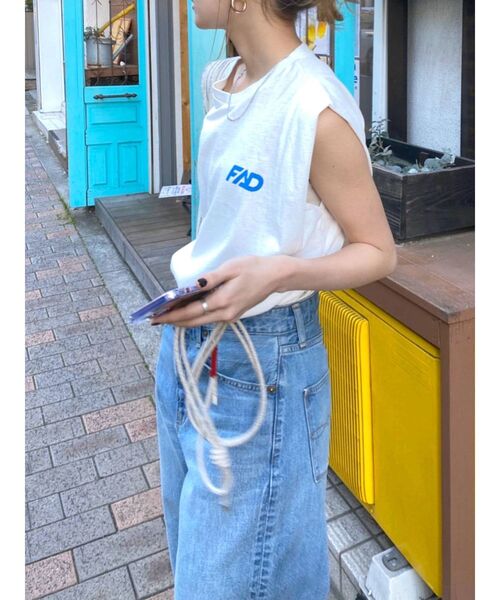 Ungrid（アングリッド）の「ロゴルーズタンクトップ（タンクトップ・レディース・チャコールグレー/オフホワイト/グリーン・FREE）」の20枚目の写真