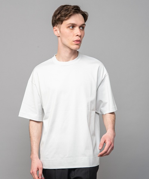 MR.OLIVE(ミスターオリーブ)の「ロイヤル ハイガーゼコットン / オーバーサイズ Tシャツ(Tシャツ/カットソー・メンズ・ダークグレー/グレー/アイボリー/グレー系その他・LARGE/MEDIUM/SMALL)」の4枚目の写真