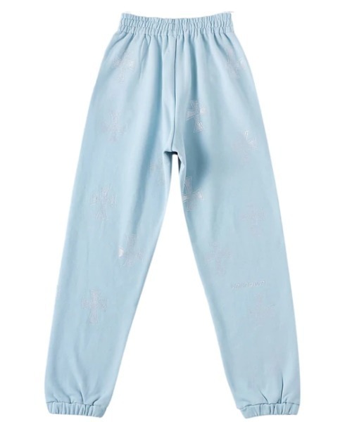 UNKNOWN アンノウン　BLUE RHINESTONE JOGGER UNKNOWN LONDON（アンノウン・ロンドン）の「A'GEM/9 × .kom