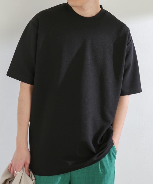 SENSE OF PLACE by URBAN RESEARCH（センスオブプレイスバイアーバンリサーチ）の「ツイルポンチTシャツ(5分袖)（Tシャツ/カットソー・メンズ・ホワイト/ブラック/カーキ・MEDIUM/LARGE）」の3枚目の写真