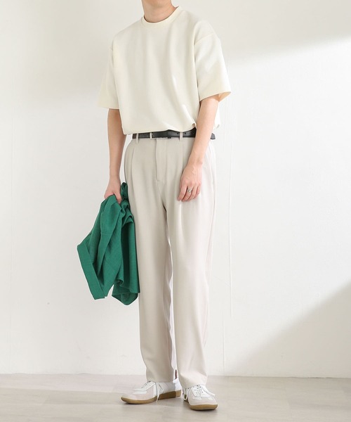 SENSE OF PLACE by URBAN RESEARCH（センスオブプレイスバイアーバンリサーチ）の「ツイルポンチTシャツ(5分袖)（Tシャツ/カットソー・メンズ・ホワイト/ブラック/カーキ・MEDIUM/LARGE）」の18枚目の写真