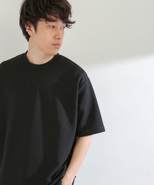 SENSE OF PLACE by URBAN RESEARCH（センスオブプレイスバイアーバンリサーチ）の「ツイルポンチTシャツ(5分袖)（Tシャツ/カットソー・メンズ・ホワイト/ブラック/カーキ・MEDIUM/LARGE）」の14枚目の写真
