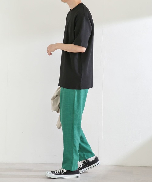 SENSE OF PLACE by URBAN RESEARCH（センスオブプレイスバイアーバンリサーチ）の「ツイルポンチTシャツ(5分袖)（Tシャツ/カットソー・メンズ・ホワイト/ブラック/カーキ・MEDIUM/LARGE）」の22枚目の写真