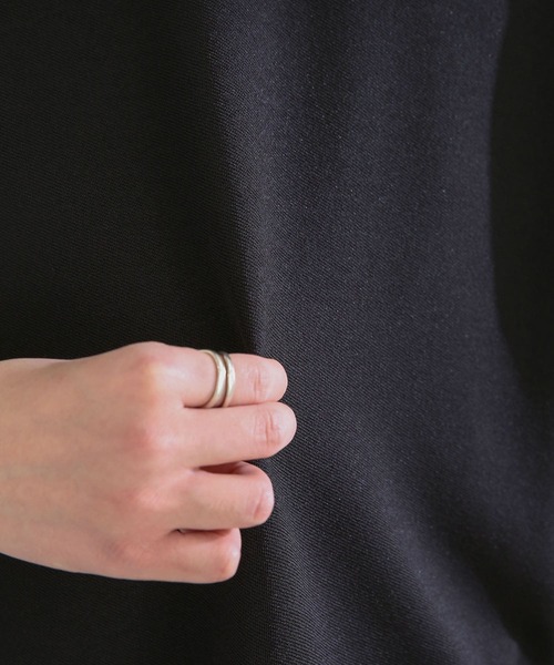 SENSE OF PLACE by URBAN RESEARCH（センスオブプレイスバイアーバンリサーチ）の「ツイルポンチTシャツ(5分袖)（Tシャツ/カットソー・メンズ・ホワイト/ブラック/カーキ・MEDIUM/LARGE）」の20枚目の写真