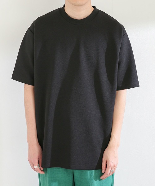 SENSE OF PLACE by URBAN RESEARCH（センスオブプレイスバイアーバンリサーチ）の「ツイルポンチTシャツ(5分袖)（Tシャツ/カットソー・メンズ・ホワイト/ブラック/カーキ・MEDIUM/LARGE）」の13枚目の写真