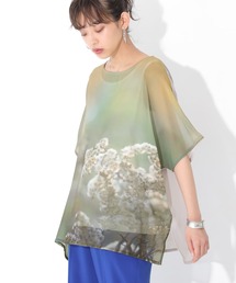 n'OrLABEL | 『フォトプリントシアートップス×タンクトップセット』(Tシャツ/カットソー)