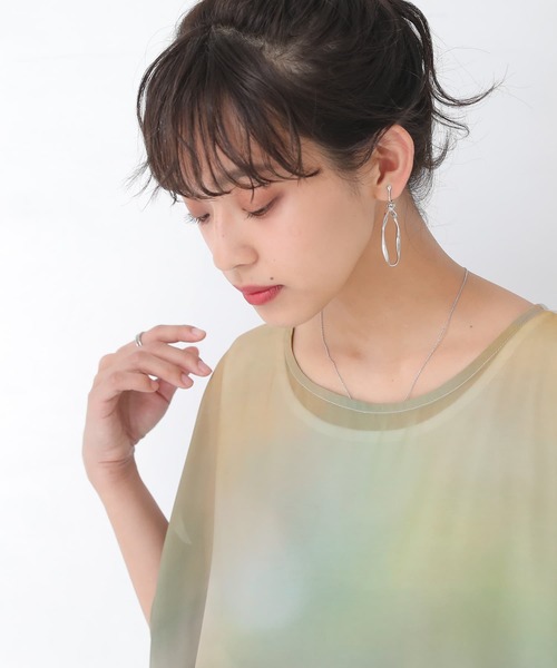 n'OrLABEL（ノアールレーベル）の「【廃盤】『フォトプリントシアートップス×タンクトップセット』（Tシャツ/カットソー・レディース・ネイビー/ライトグリーン・FREE）」の6枚目の写真