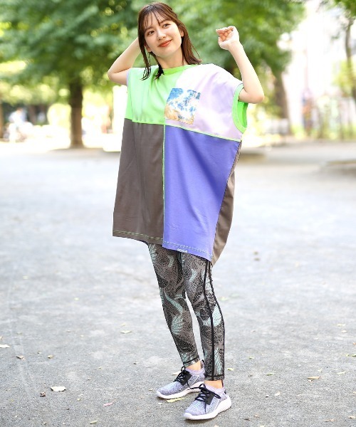 チチカカ（チチカカ）の「吸汗速乾ブロッキングワンピース（チュニック・レディース・その他1/その他2・FREE）」の5枚目の写真