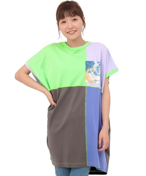 チチカカ（チチカカ）の「吸汗速乾ブロッキングワンピース（チュニック・レディース・その他1/その他2・FREE）」の8枚目の写真