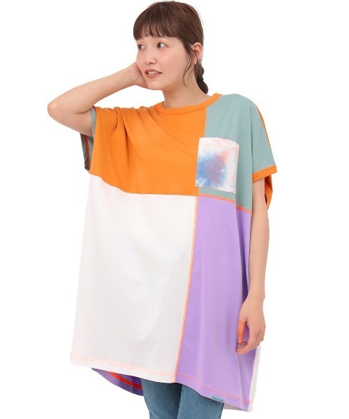 チチカカ（チチカカ）の「吸汗速乾ブロッキングワンピース（チュニック・レディース・その他1/その他2・FREE）」の9枚目の写真