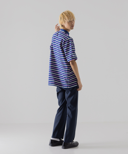 Barbarian(バーバリアン)の「【BARBARIAN / バーバリアン】 8oz ライト ウェイト ヘンリーネック ボーダーTシャツ(Tシャツ/カットソー・メンズ・アイボリー/ネイビー/グレー・S/M/L/XL)」の5枚目の写真