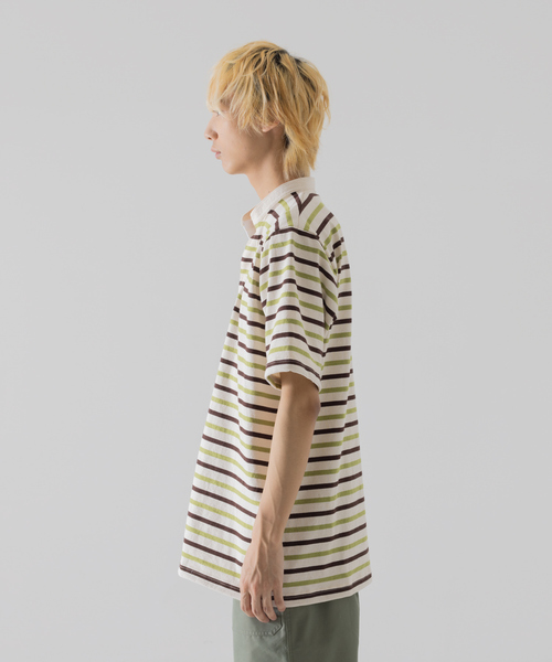 Barbarian(バーバリアン)の「【BARBARIAN / バーバリアン】 8oz ライト ウェイト ヘンリーネック ボーダーTシャツ(Tシャツ/カットソー・メンズ・アイボリー/ネイビー/グレー・S/M/L/XL)」の8枚目の写真