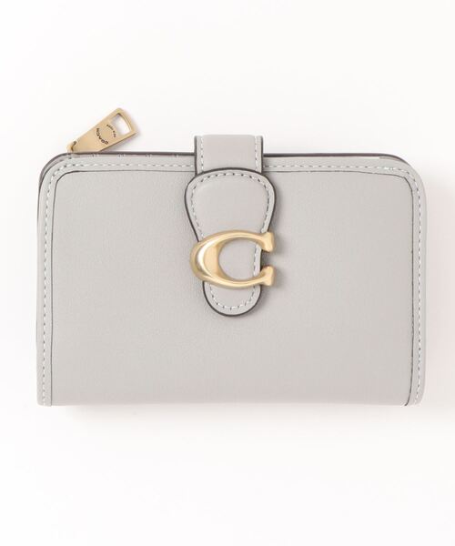 COACH タビー ミディアムウォレット グレー 二つ折り財布 COACH（コーチ）の「タビー ミディアム ウォレット（財布）」 - WEAR