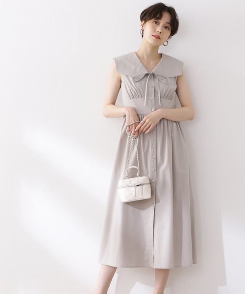 ビッグカーブカラーワンピース ワンピース N N Natural Natural N N Beauty Basic エヌエヌナチュラルビューティーベーシック のワンピース ビッグカーブカラーワンピース 166 を購入できます N N Basic エヌエヌナチュラル