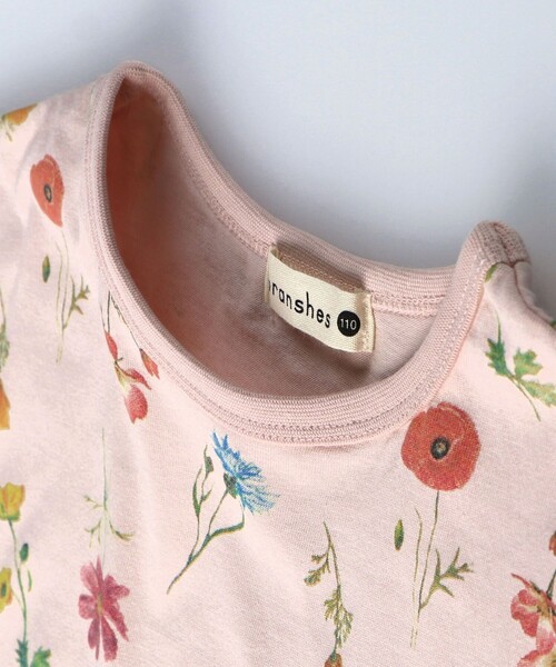 BRANSHES（ブランシェス）の「花柄半袖Tシャツ（Tシャツ/カットソー・キッズ・ピンク/オフホワイト・120/110/100/140/90/130/150）」の3枚目の写真