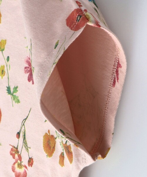 BRANSHES（ブランシェス）の「花柄半袖Tシャツ（Tシャツ/カットソー・キッズ・ピンク/オフホワイト・120/110/100/140/90/130/150）」の4枚目の写真