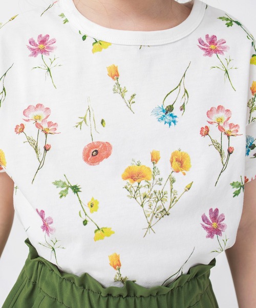 BRANSHES（ブランシェス）の「花柄半袖Tシャツ（Tシャツ/カットソー・キッズ・ピンク/オフホワイト・120/110/100/140/90/130/150）」の16枚目の写真
