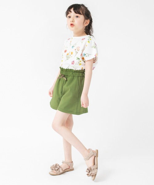 BRANSHES（ブランシェス）の「花柄半袖Tシャツ（Tシャツ/カットソー・キッズ・ピンク/オフホワイト・120/110/100/140/90/130/150）」の9枚目の写真