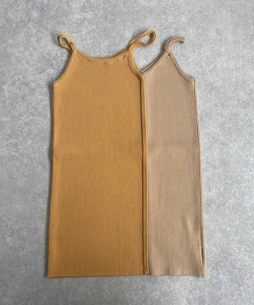Anside（アンサイド）の「バイカラーリブタンク（タンクトップ）」 - WEAR