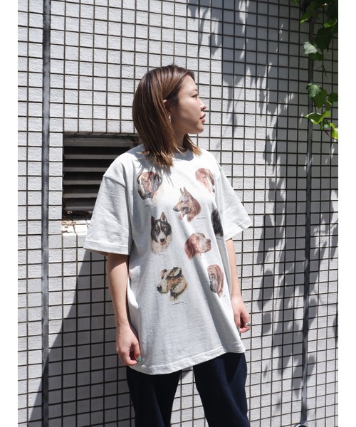 BEAVER(ビーバー)の「Hub PRODUCTS/ハブプロダクツ CAT/DOG TEE(Tシャツ/カットソー・レディース・ホワイト/オートミール・MEDIUM/LARGE/X-LARGE)」の12枚目の写真