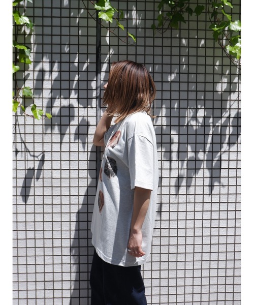 BEAVER(ビーバー)の「Hub PRODUCTS/ハブプロダクツ CAT/DOG TEE(Tシャツ/カットソー・レディース・ホワイト/オートミール・MEDIUM/LARGE/X-LARGE)」の20枚目の写真