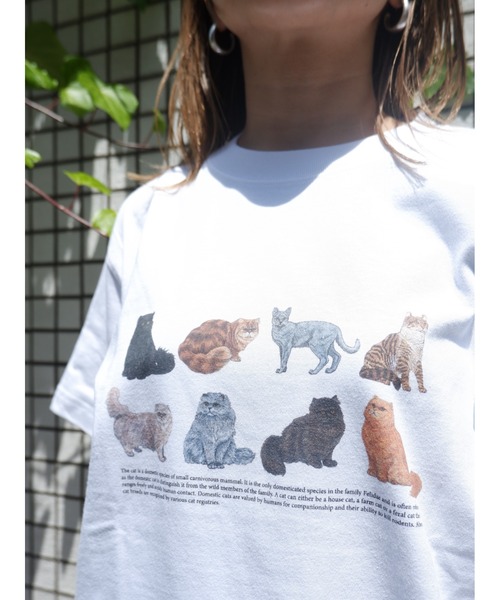 BEAVER(ビーバー)の「Hub PRODUCTS/ハブプロダクツ CAT/DOG TEE(Tシャツ/カットソー・レディース・ホワイト/オートミール・MEDIUM/LARGE/X-LARGE)」の5枚目の写真