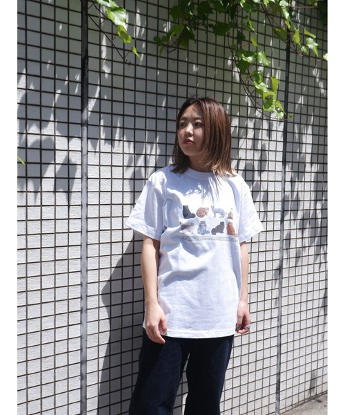 BEAVER(ビーバー)の「Hub PRODUCTS/ハブプロダクツ CAT/DOG TEE(Tシャツ/カットソー・レディース・ホワイト/オートミール・MEDIUM/LARGE/X-LARGE)」の15枚目の写真