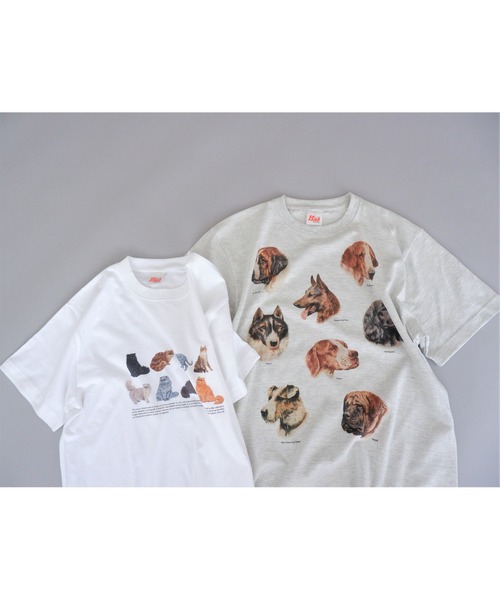 BEAVER(ビーバー)の「Hub PRODUCTS/ハブプロダクツ CAT/DOG TEE(Tシャツ/カットソー・レディース・ホワイト/オートミール・MEDIUM/LARGE/X-LARGE)」の11枚目の写真