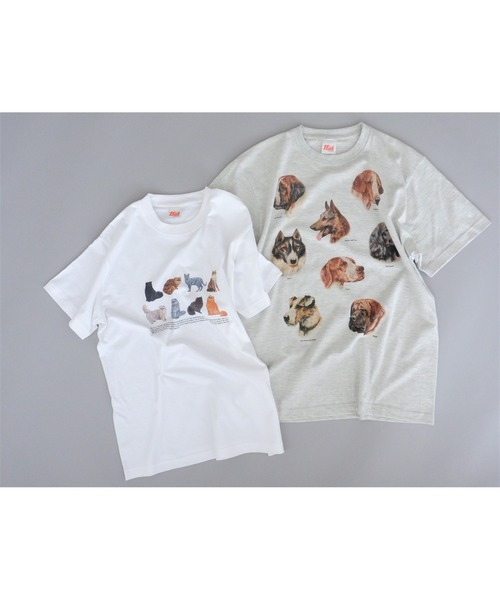 BEAVER(ビーバー)の「Hub PRODUCTS/ハブプロダクツ CAT/DOG TEE(Tシャツ/カットソー・レディース・ホワイト/オートミール・MEDIUM/LARGE/X-LARGE)」の19枚目の写真